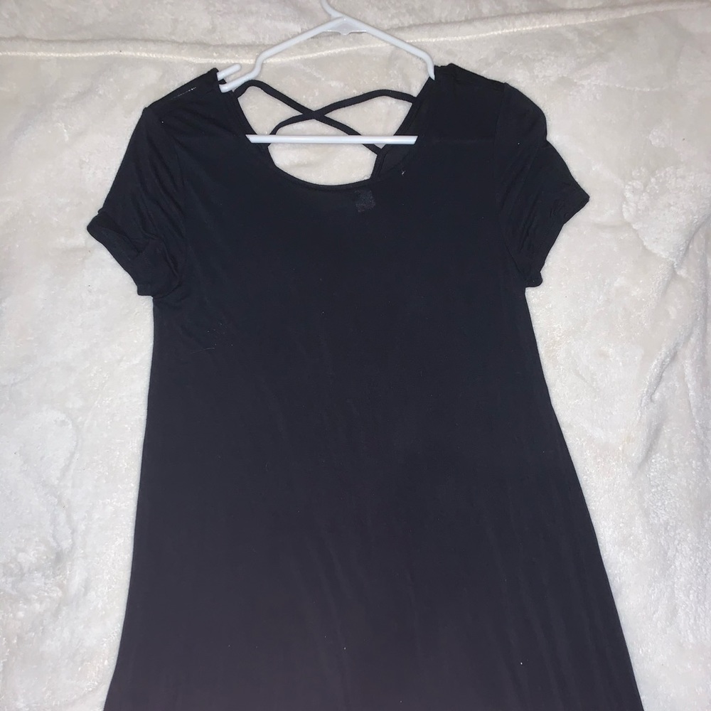 black t shirt dress